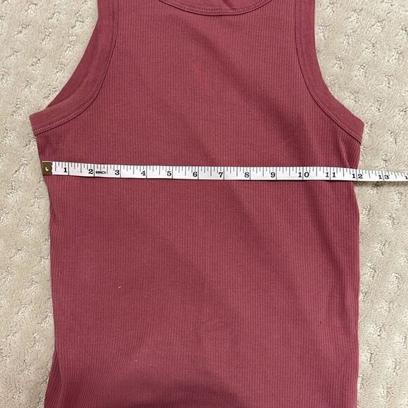 Gap Ribbed Tank Top, Size Extra Small, Rust - Picture 6 of 7
